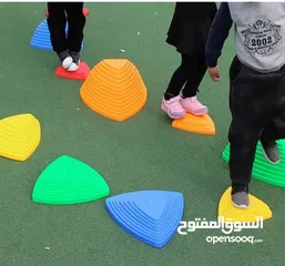  3 طقم العاب توازن بلاستيك مقوى للحضانات ورياض الأطفال والمدارس