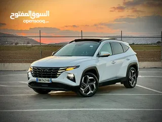  4 هونداي توسان/2022 Plug In فل الفل فتحة سقف بانوراما  4x4 ///271Hp   ( Haybrid) 1600cc