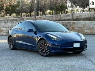  1 Tesla model 3 long range dual motor 2021 540km  Autoscoure B+ السعر 21000 قابل للتفاوض بعد المعاينة