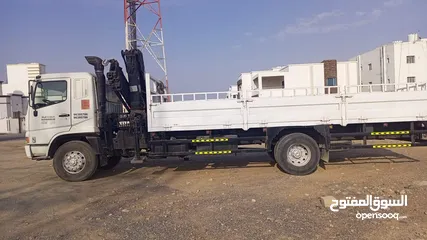  2 12 ton mitsubishi truck with hiab crane 6.3