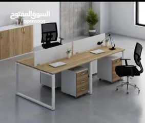  25 خلية عمل موظيفن ورك استيشن  اثاث مكتبي كامل مكتب -work space -partition -office furniture -desk staf