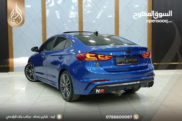  18 هونداي افانتي رياضية  تيربو 2018 فحص كامل بدون ملاحظات اعلى صنف مع فتحه