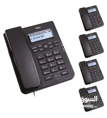  3 تلفون ارضي سلكي مع شاشة عرض وكاشف رقم صناعة تركياKAREL TM145