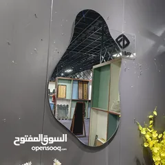  4 زجاج مرايا سيكوريت تفصيل وتركيب جميع انواع الزجاج وديكورات مرايا المداخل مع الاضاءة