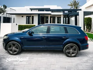  7 AED 1,230PM  AUDI Q7 3.0 S-LINE  SUPERCHARGED FULL OPTION  0% DOWNPAYMENT  GCC