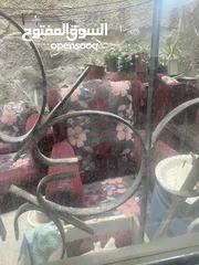  1 طقم كنب خشب ثقيل