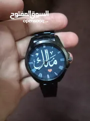  6 ساعة للبيع حزام معدني اسود