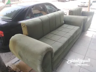  1 كنب جلوس خشب عدد3