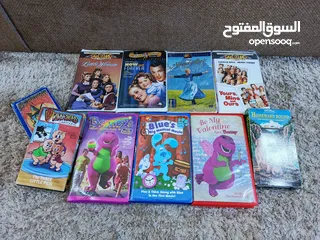  5 اشرطه فيديو كاست VHS شريط كبير نسخ اصليه اورجنال جديده بالجلاتين