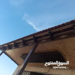 26 صيانة اعمال القرنيد من تسريب المياه واستبدال الحب المكسور ومعالجة الخشب ..