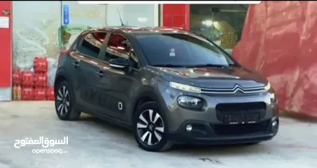  1 سيارة ستروين 2018 ترخيص 17  99000 كم  فحص نخب ولا غرام بويه... دهان شركة