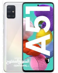  1 جهاز سامسونج A51 الجهاز ممتاز جدن المساحه 128 الجهاز وكاله بس مكسوره الكميره الخارجيه القزازة بس
