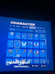  7 حساب فورتنايت 76 سكن 128 شنتة 104 بيكاكس 90 مظلة 336 رقصة وايموجي