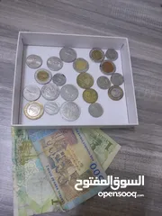  1 عملات معدنية وأ ورقية  قديمة أجنبية وعربية نادرة