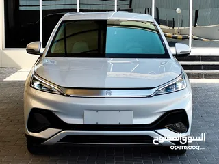  23 تم وصول BYD YUAN PLUS البطارية الكبيرة فحص كامل لون سلفر مميز بي واي دي يوان بلس عداد قليل