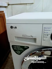  2 غساله LG سعه 8 كيلو