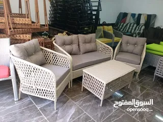  10 أحدث وأجمل اطقم رتان وخيزران واثاث المعدنيه والمرجيح ودكورات