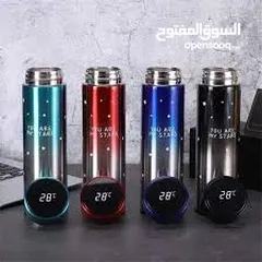  22 مج حراري ديجيتال حافظه قهوه حراريه مع شاشه تظهر درجه الحراره