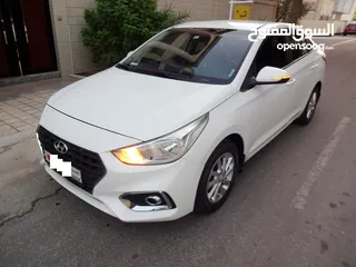  4 Hyundai Accent 1.6 L 2019 White Well Maintained Urgent Sale