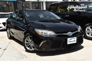  1 تويوتا كامري هايبرد SE بحالة الوكالة Toyota Camry SE Hybrid 2016