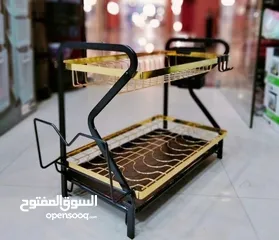  9 مطبقيه  2 دور ذهبي في اسود  المطبقيه الجولد المعدن مطبقية كاملة متكاملة لكل احتياجات المطبخ