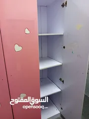  5 غرفة نوم اطفال بناتي تختين مع خزانه وكمدينة وتواليت بحال الوكالة  135 دينار اربد الحصن