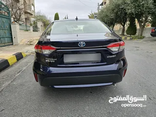  7 تويوتا كورولا 2021 ياباني بطارية ليثيوم قطعت مسافه 30 الف جمرك جديد بسعر مغري جدا