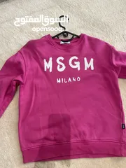  1 بلوفر MSGM وردي بناتي