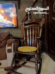  1 كراسي هزاز ( خشب زان بالكامل  ) الكراسي من دمياط اكبر حجم كبير