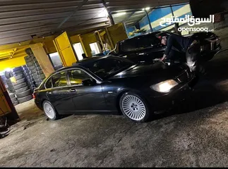  9 * BMW 730LI موديل 2008 لون اسود ، فرش لون بيج ، فل اضافات ، فتحة سقف، جنوط مغانيسيوم ، بلوتوث،