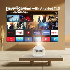  4 بروجكتر لاسلكي أندرويد سنمائي 5200 مللي أمبير 180 بوصة