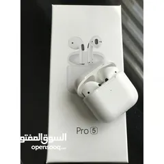 1 سماعة Apple airbuds pro 5  بلوتوث ...متوفرة باللون الأبيض فقط .. مكفولة