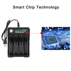  11 شاحن بطاريات  18650 Rechargeable Li-Ion Battery