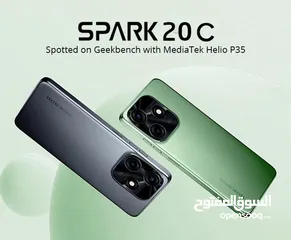  4 TECNO SPARK 20C 8 RAM (4+4) (64-GB) NEW /// تكنو سبارك 20 سي 8 رام 64 جيجا جديد كفاله الوكيل الرسمي