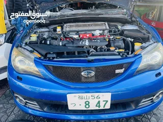  4 قطع /سيارات كامله سوبارو امبريزه 2008 STI 2500cc  وارد اليابان بحالة ممتازه ممشى قليل