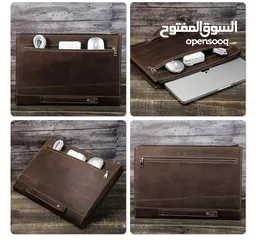  1 شنتة جلد اصلية جديدة للابتوب او الايباد وغيرها