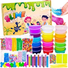  1 Jumbo Slime Kit for Kids  Glow in the Dark Perfect Toys for Girls boys 7-12 Years Old  DIY kit