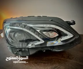 1 للبيع ضو امامي يسار Mercedes E-Class 2014-2016  شكل dynamic led