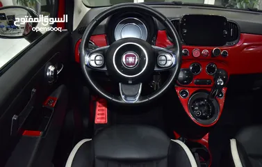  16 Fiat 500 ( 2019 Model ) in Red Color GCC Specs