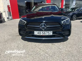  2 مرسيدس E200 AMG كت بانوراما جنط 20 اسود بحالة الزيرو وارد المانيا