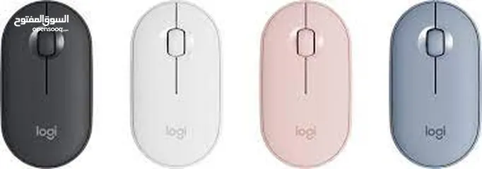  10 MOUSE LOGITECH PEBBLE ماوس بلوتوث من لوجتيك