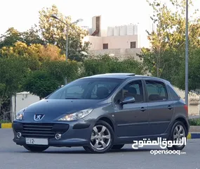  1 بيجو 307 موديل 2007 فل مع فتحة وفحص كامل للبيع