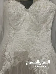  2 S-M Wedding dress with veil.