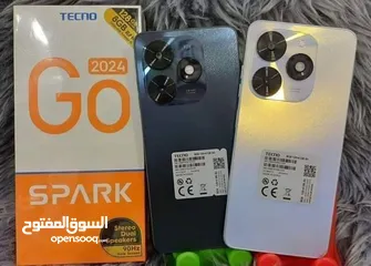  8 مستعمل ايام  Spark GO 2024  رام 8 جيجا 128 شغال كفاله الشركة متوفر توصيل