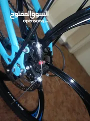  6 بسكليت جنط 26 لون ازرق قابل للطوي بحاله الوكاله ولا خدش مع الكفاله 1 سنه إقرأ الوصف bike