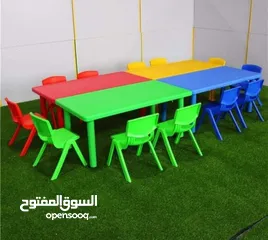  4 طاولات و كراسي اطفال حضانات و رياض اطفال. متوفر خدمة التوصيل لجميع المحافظات