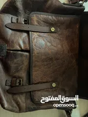  2 حقيبة D&G بنية اللون جلد طبيعي D&G bag natural leather brown color