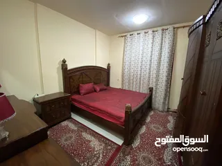  12 (محمد سعد) غرفتين وصاله مفروش فرش راقي جدا اطلاله مفتوحه رائعه بالقاسميه المحطه