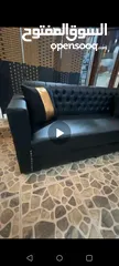  6 طقم كنب جلد فاخر بسعر مغري