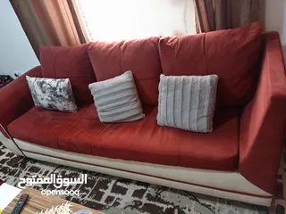  6 طقم كنب 8 مقاعد للبيع كورنر مستعمل نظيف بحاله جيده 150